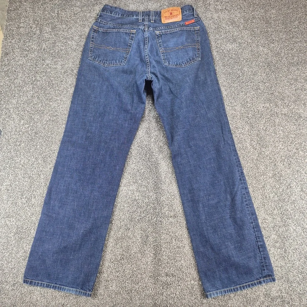 Lucky Brand Jeans Mens 31 Blue Dungarees American‎ Classic Straight Made in USA